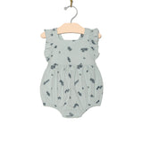 Flutter Overall Romper- Eucalyptus