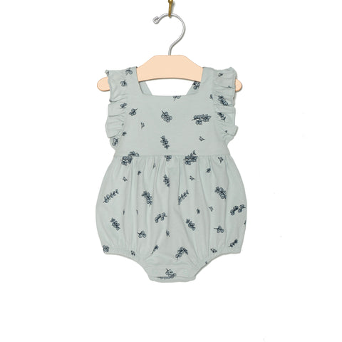 Flutter Overall Romper- Eucalyptus