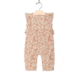 Flutter Long Romper- Blush Floral