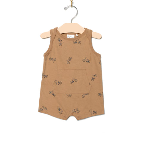 Tank Kangaroo Romper- Bikes